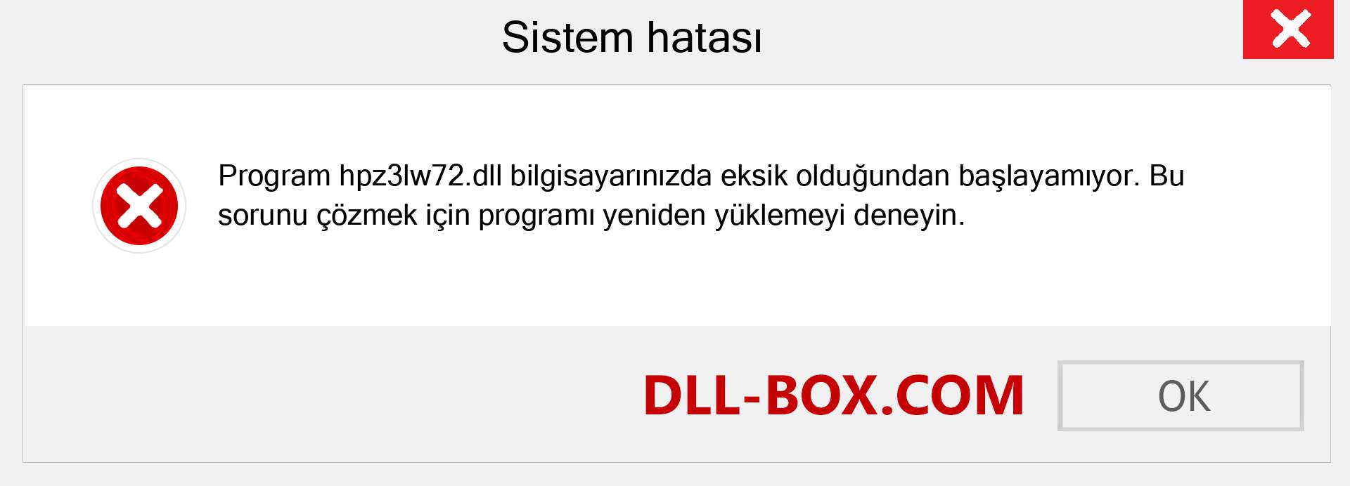 hpz3lw72.dll dosyası eksik mi? Windows 7, 8, 10 için İndirin - Windows'ta hpz3lw72 dll Eksik Hatasını Düzeltin, fotoğraflar, resimler